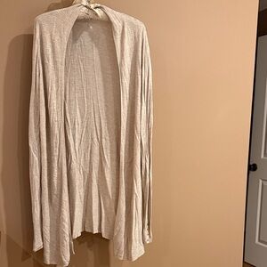 Cyrus Lightweight Oatmeal Open Front Cardigan